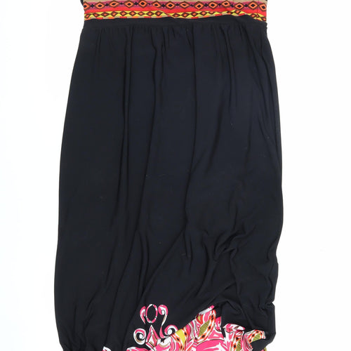 Ronni Nicole Women's Black A-Line Sleeveless Dress, Size 14