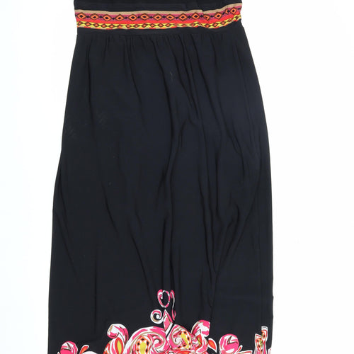 Ronni Nicole Women's Black A-Line Sleeveless Dress, Size 14