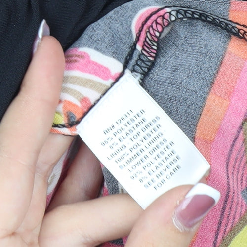 Ronni Nicole Women's Black A-Line Sleeveless Dress, Size 14