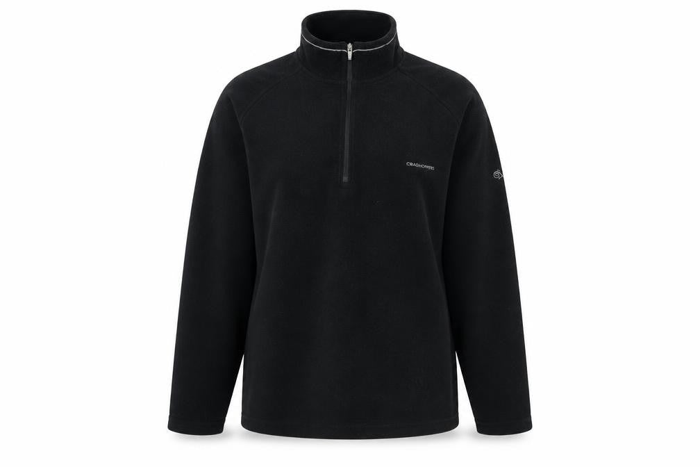 Front view of Craghoppers Women's Black Fleece Sweatshirt, size 14