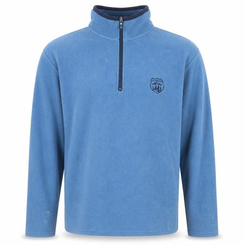 Atlas For Men Blue Fleece 1/4 Zip Sweatshirt XL
