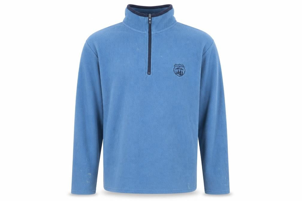 Atlas For Men Blue Fleece 1/4 Zip Sweatshirt XL