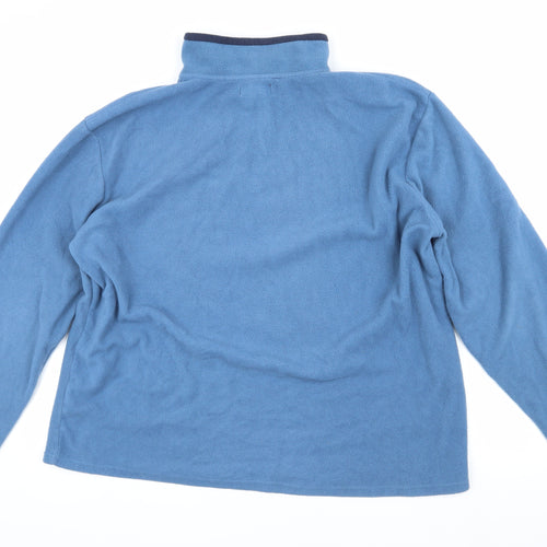 Atlas For Men Blue Fleece 1/4 Zip Sweatshirt XL