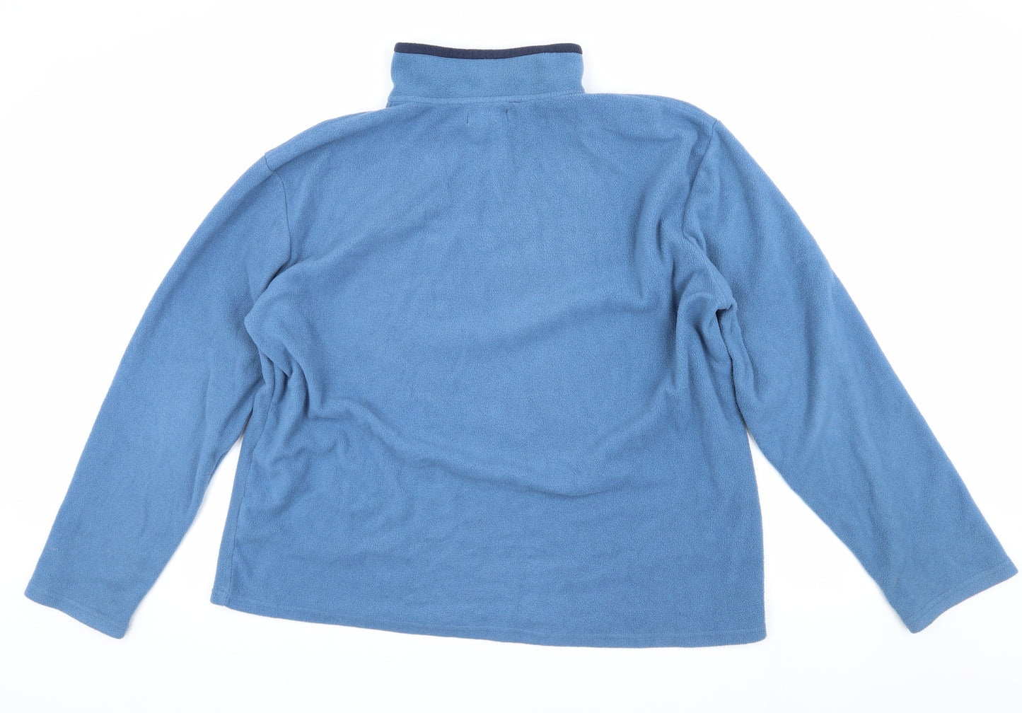 Atlas For Men Blue Fleece 1/4 Zip Sweatshirt XL