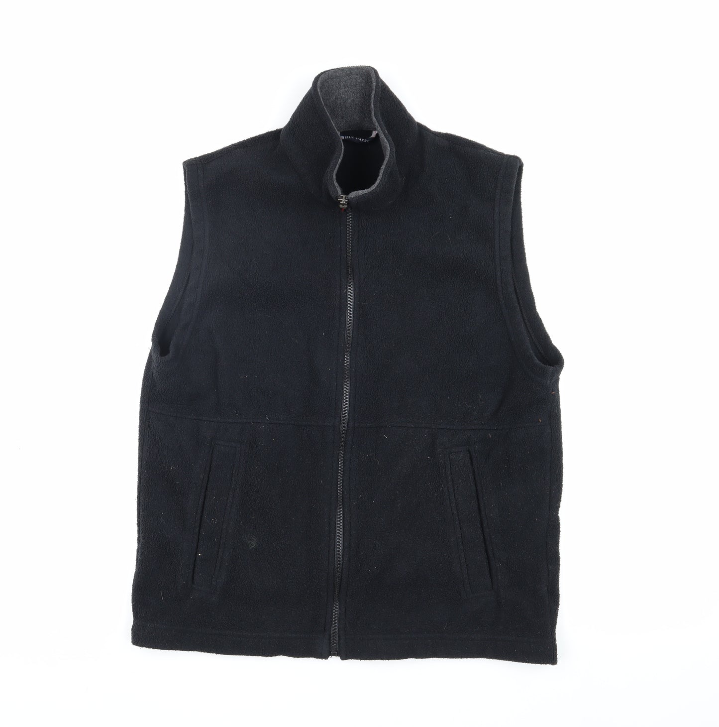 M&S Men's Black Fleece Waistcoat Size S Casual Warm