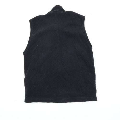 M&S Men's Black Fleece Waistcoat Size S Casual Warm