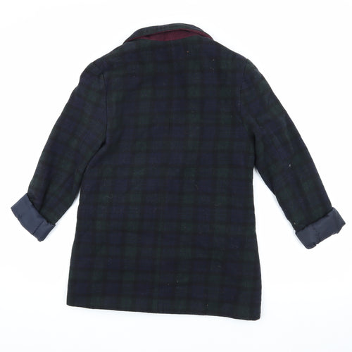 New Look Women's Multicoloured Plaid Blazer Size 10