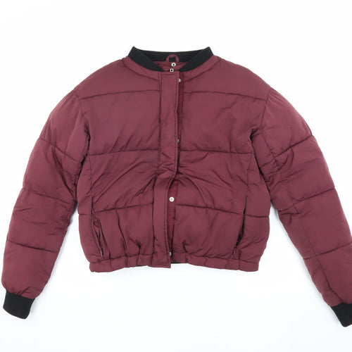 Nine by Savannah Miller Women's Red Puffer Jacket Size 8