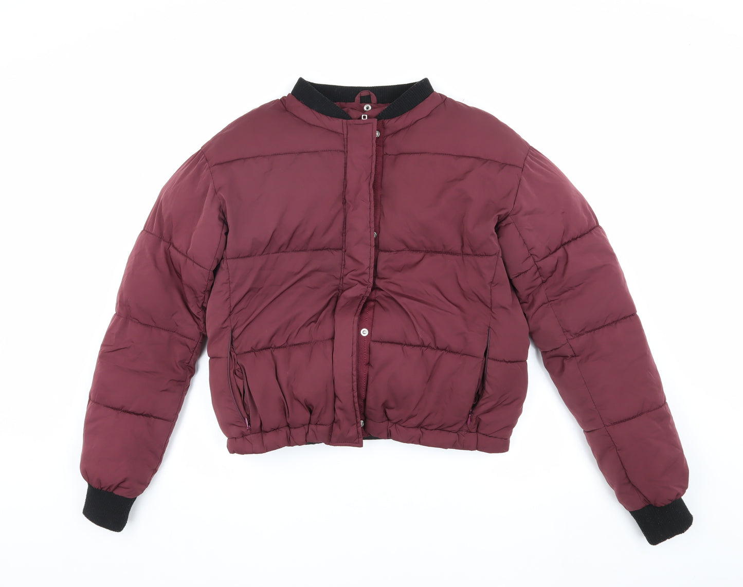 Nine by Savannah Miller Women's Red Puffer Jacket Size 8