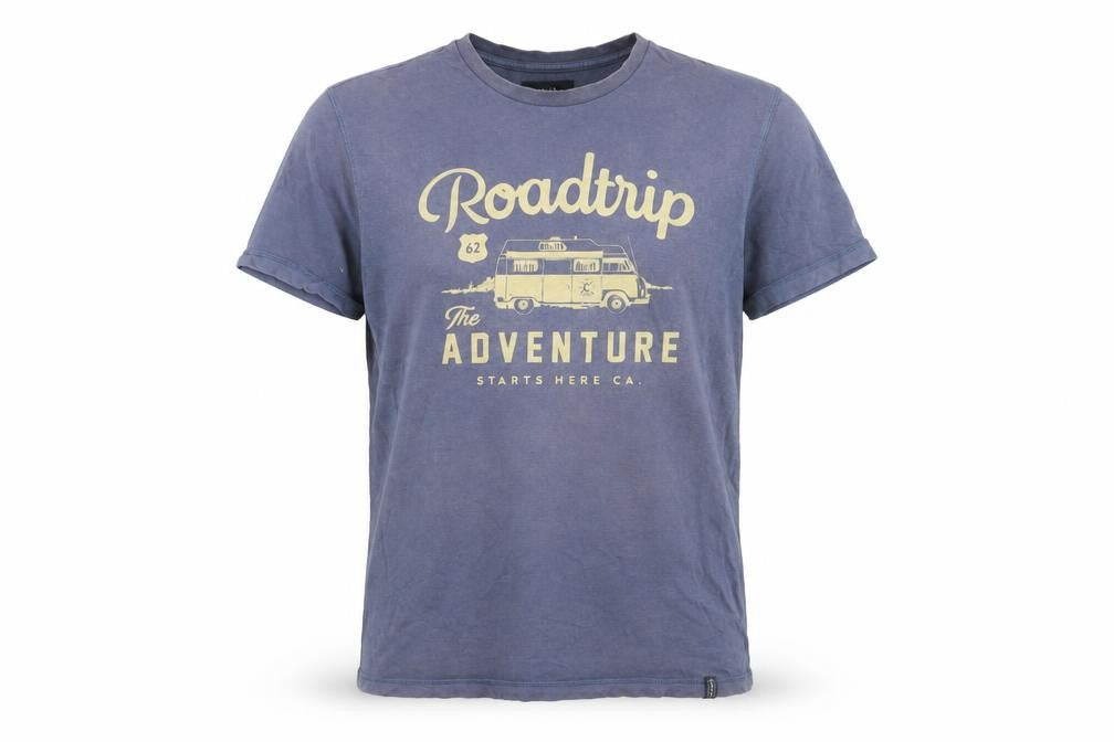 Criminal Men's Blue Graphic Adventure T-Shirt L