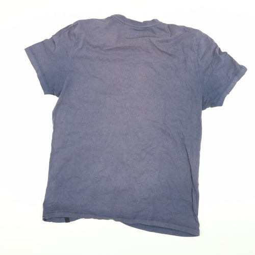 Criminal Men's Blue Graphic Adventure T-Shirt L