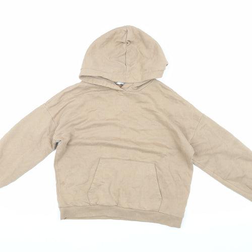 Marks and Spencer Girls Beige Pullover Hoodie 10-11 Years