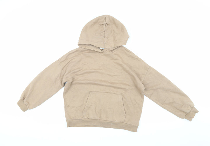 Marks and Spencer Girls Beige Pullover Hoodie 10-11 Years