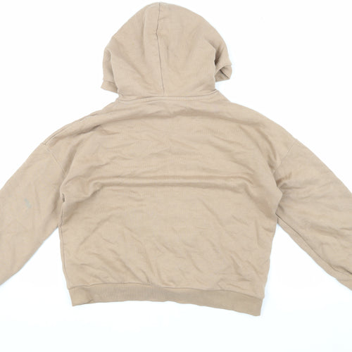 Marks and Spencer Girls Beige Pullover Hoodie 10-11 Years