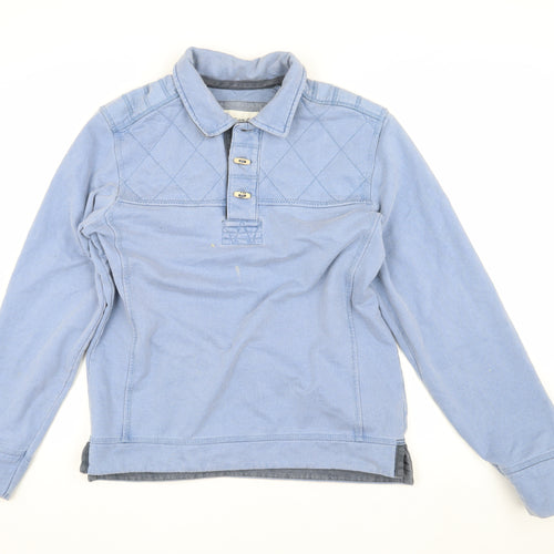 Fat Face Men's Blue Button-Up, S, Casual Long-Sleeve