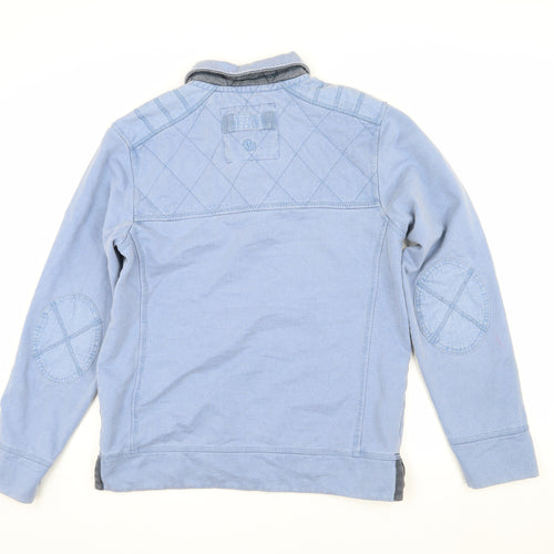 Fat Face Men's Blue Button-Up, S, Casual Long-Sleeve