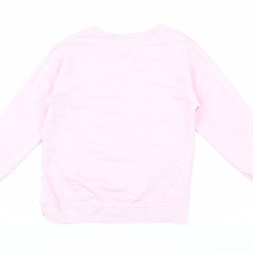 Zara Girls Pink Pullover Sweatshirt 13-14 Years Crew Neck