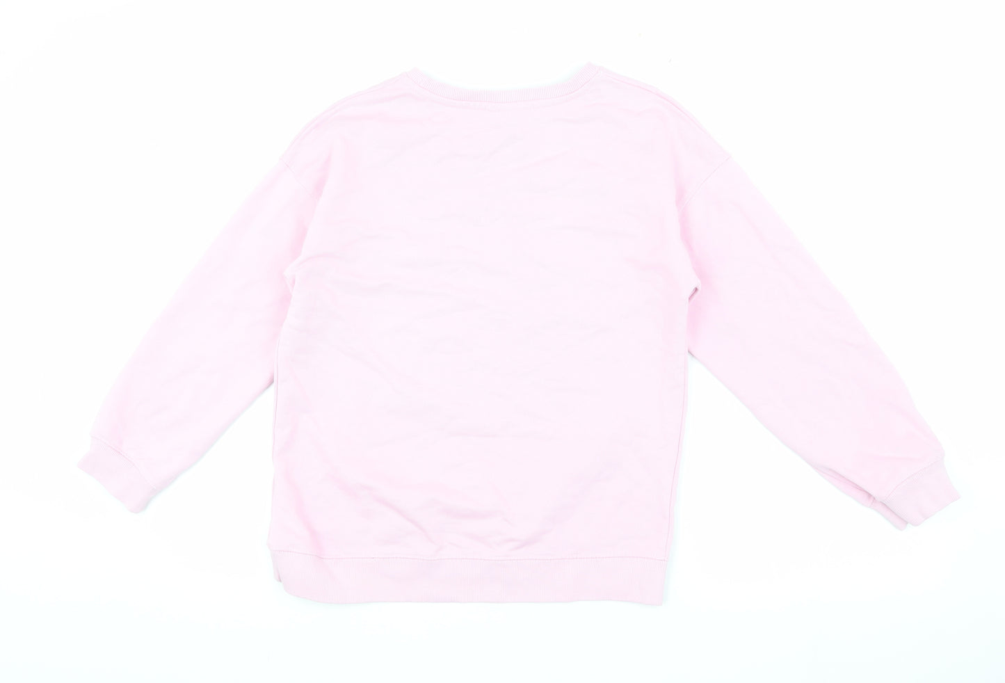 Zara Girls Pink Pullover Sweatshirt 13-14 Years Crew Neck