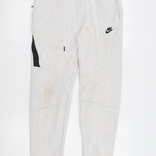 Nike Men's Grey Jogger Trousers S for Gym & Training