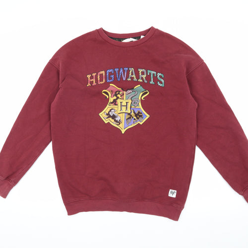 H&M Girls Red Hogwarts Sweatshirt 12-14 Years