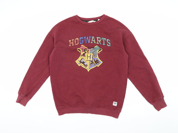H&M Girls Red Hogwarts Sweatshirt 12-14 Years