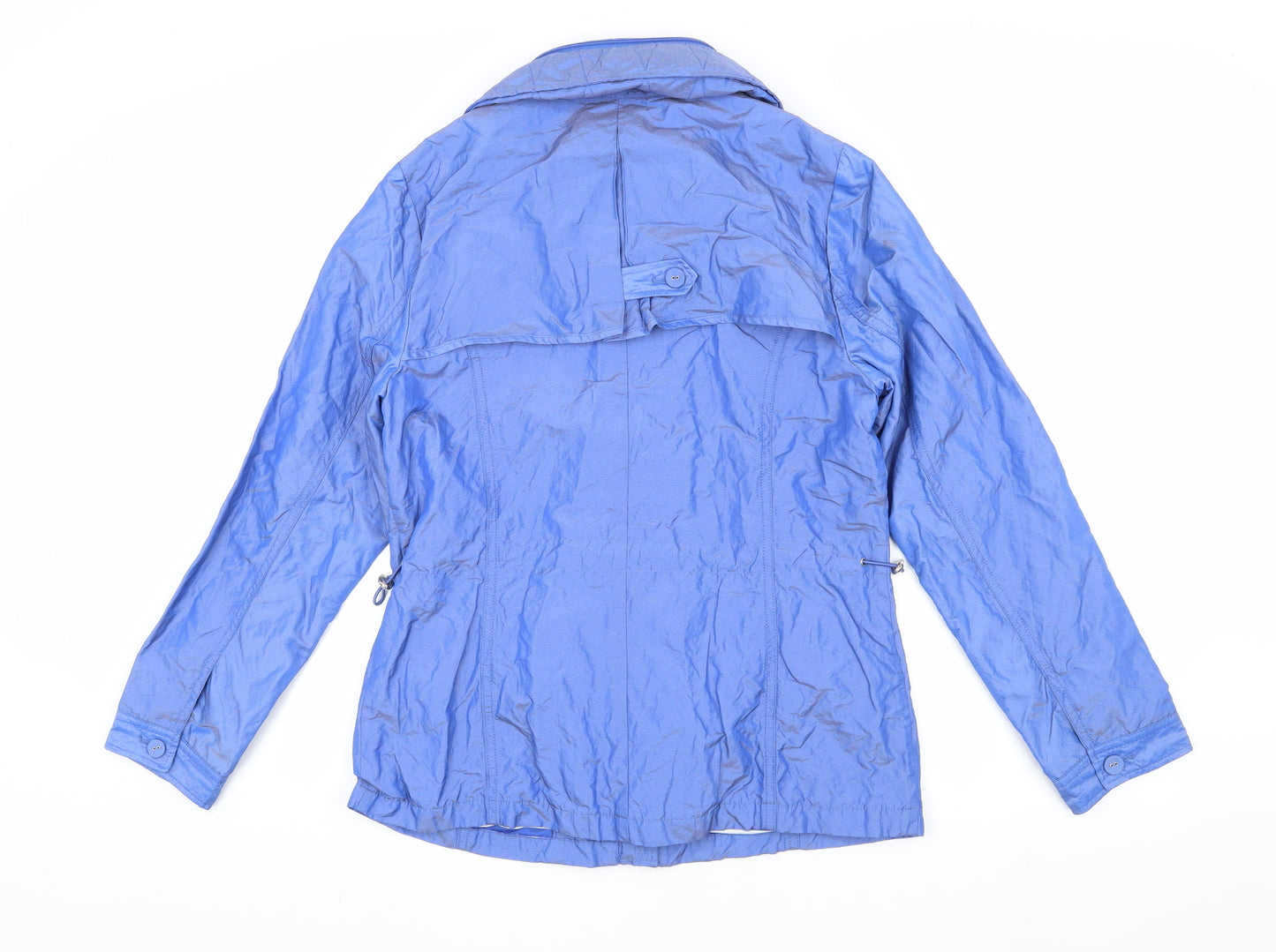 Marks and Spencer Women's Blue Rain Jacket Size 10