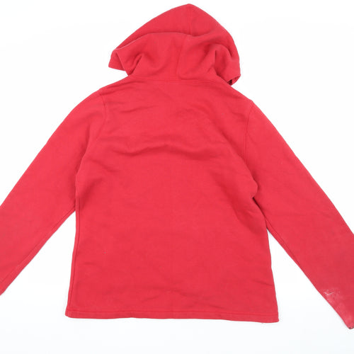 Gap Men's Red Hooded Pullover Hoodie L Sports