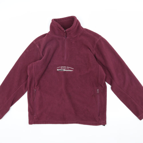 Doomsday Men's Red Fleece Pullover Sweatshirt M