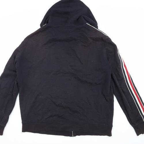 Marks and Spencer Men's Black Hooded Zip Jacket L