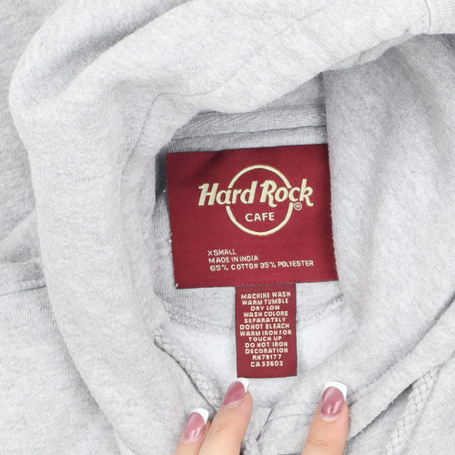 Hard Rock Cafe Unisex Grey XS Pullover Hoodie