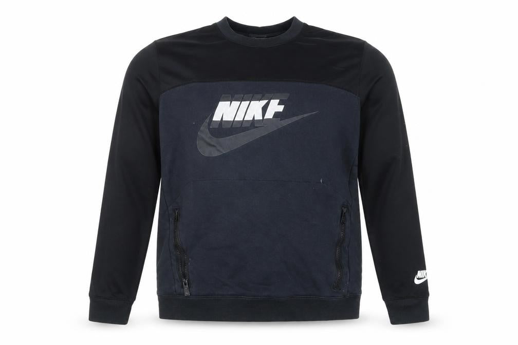 Front view of Nike Men's Black Pullover Sweatshirt S