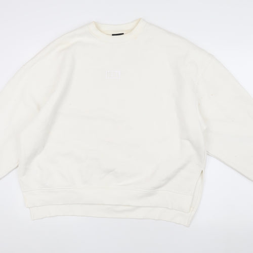 HERA Unisex White Pullover Sweatshirt M