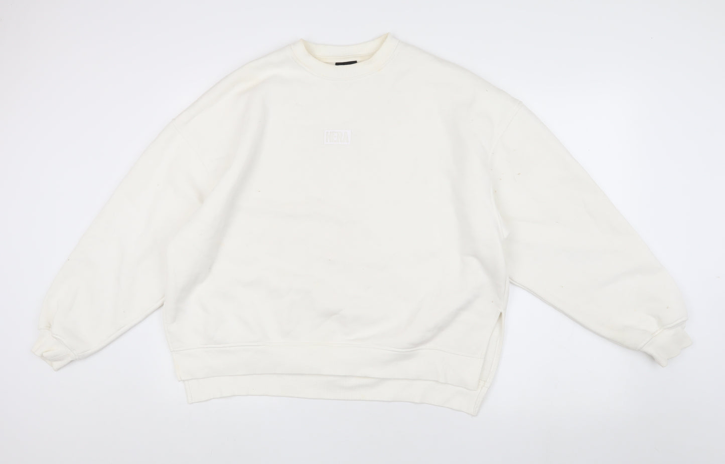HERA Unisex White Pullover Sweatshirt M
