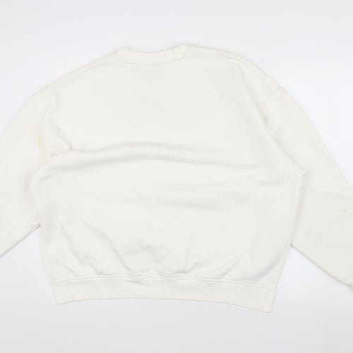 HERA Unisex White Pullover Sweatshirt M
