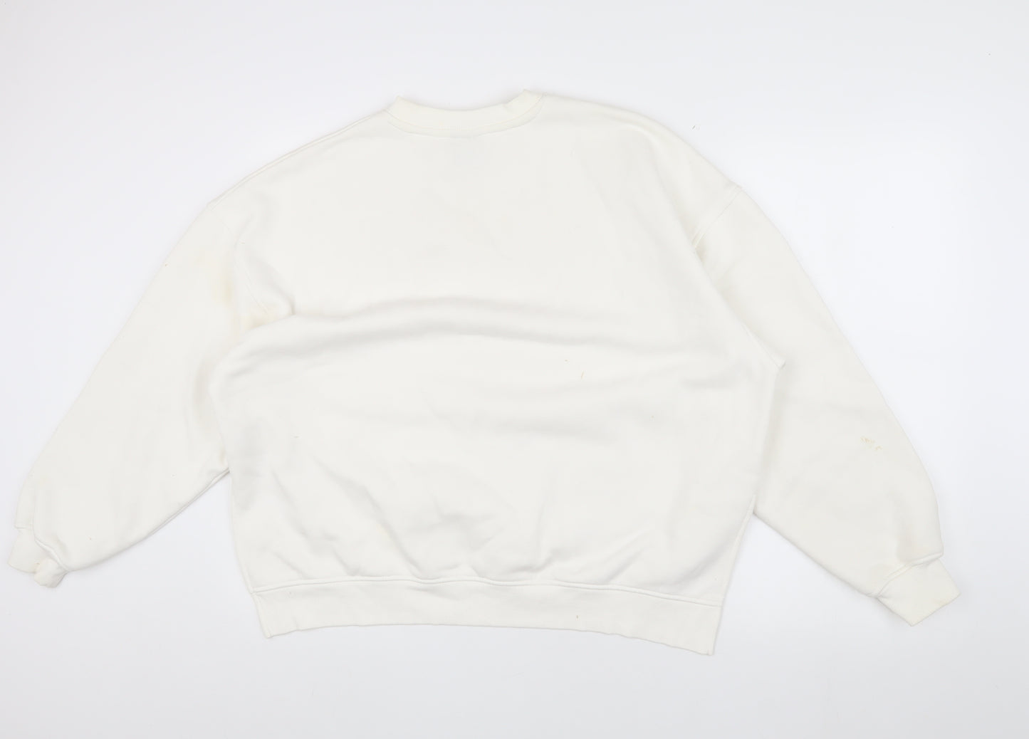 HERA Unisex White Pullover Sweatshirt M