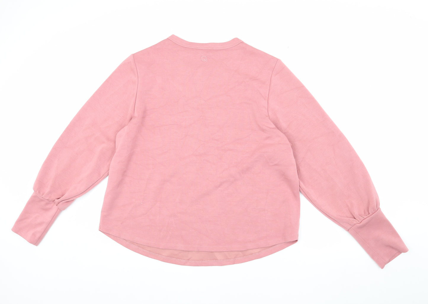 CC Heart Women's Pink Pullover Sweatshirt, Size L