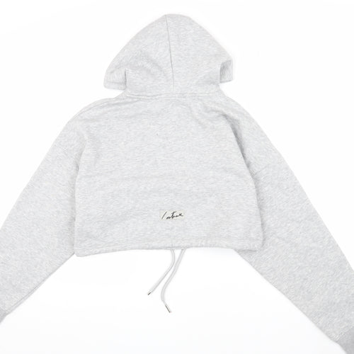 Couture Women's Grey Pullover Hoodie M Relaxed Fit