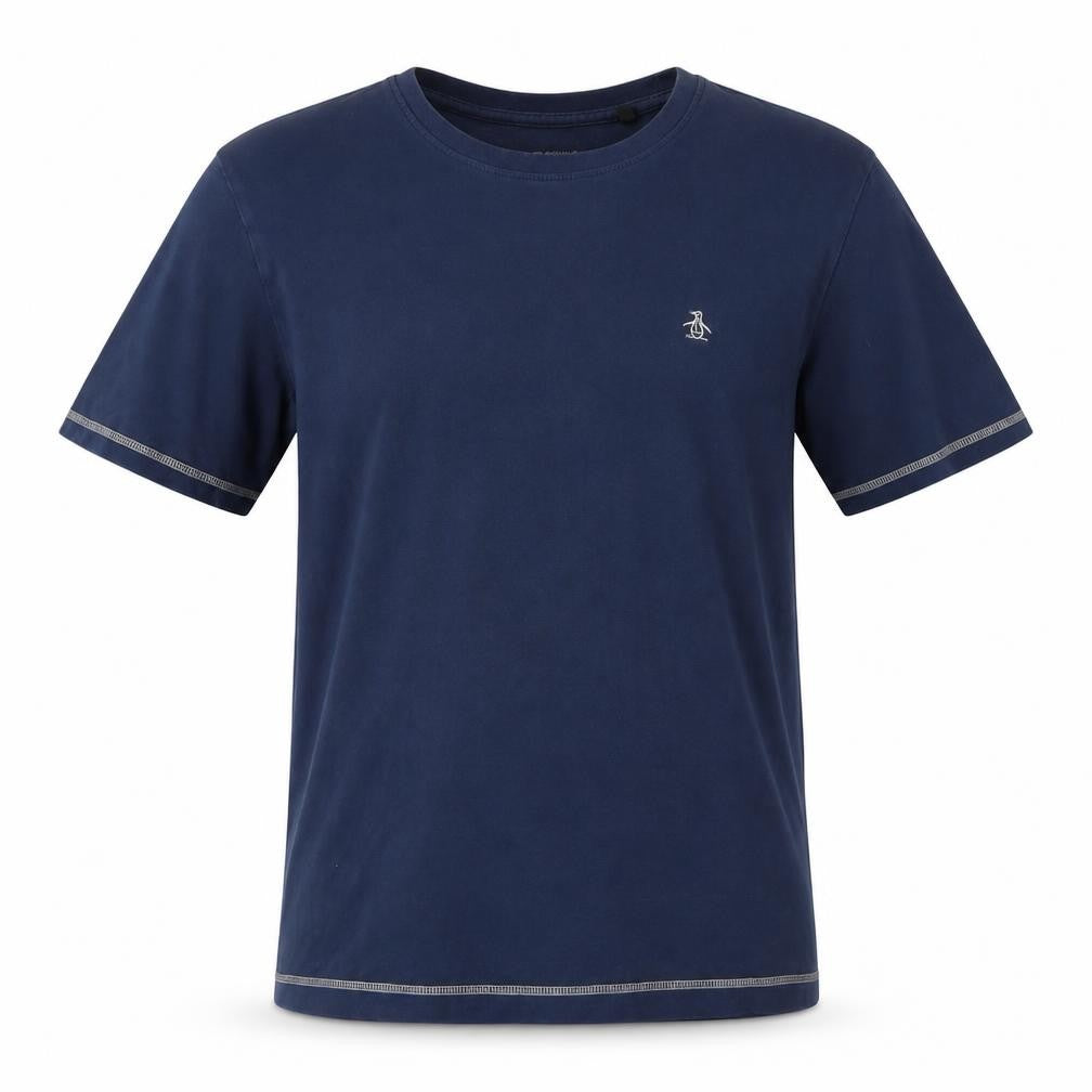 Front view of Original Penguin Men's Blue Medium T-Shirt
