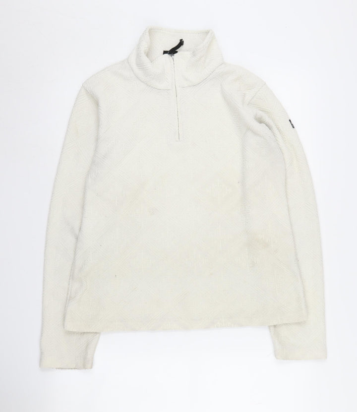 Icepeak Women's White 1/2 Zip Pullover Sweatshirt Size 12