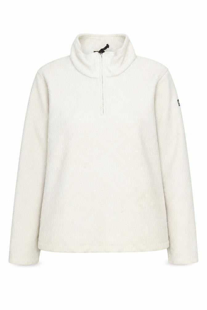 Front view of Icepeak Women's White 1/2 Zip Pullover Sweatshirt, size 12