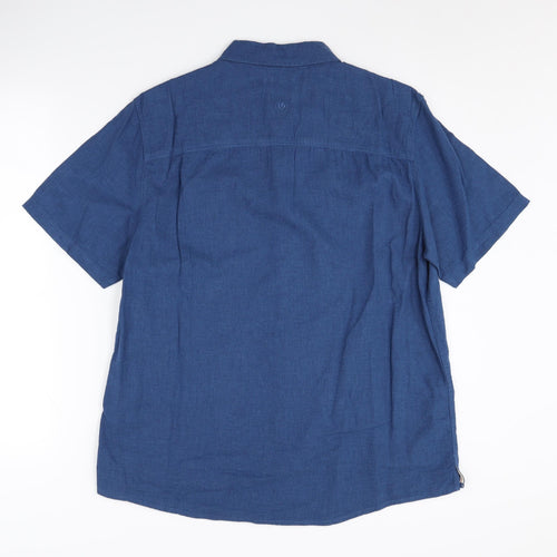 Fat Face Men’s Blue Regular Fit Button-Up Shirt S