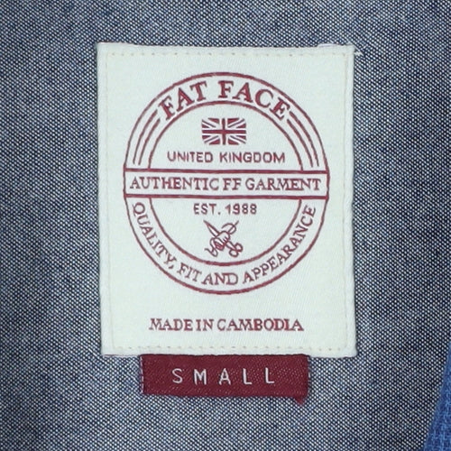 Fat Face Men’s Blue Regular Fit Button-Up Shirt S