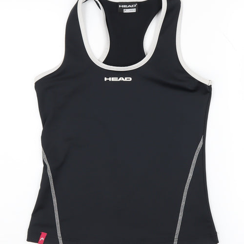 HEAD Women's Black Racerback Tank Top Size 10