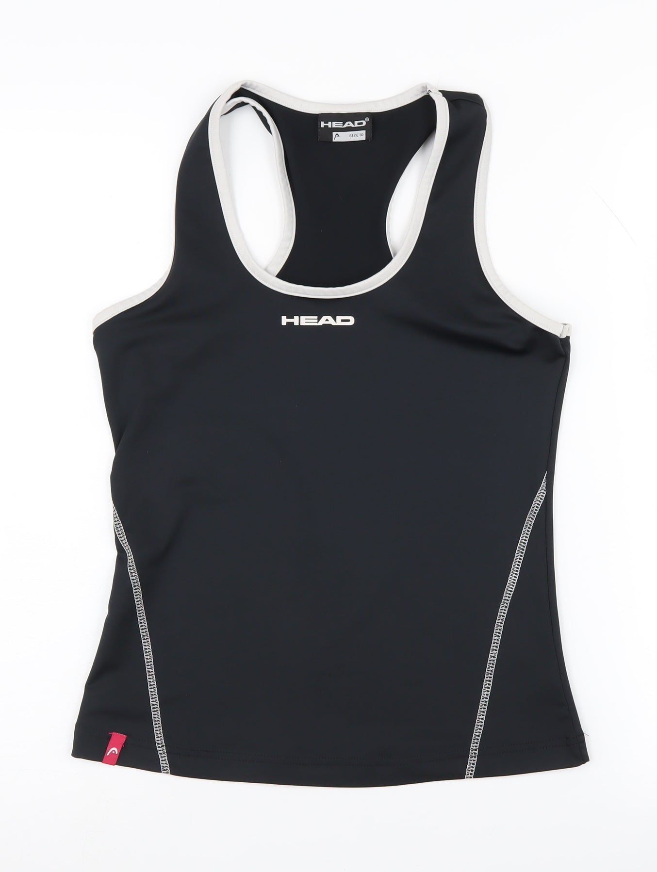 HEAD Women's Black Racerback Tank Top Size 10
