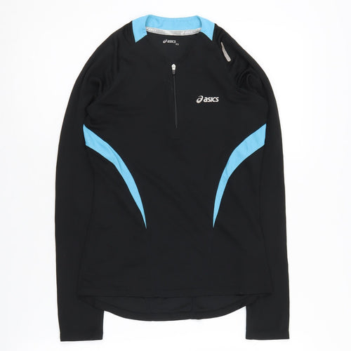 Asics Women's XS Black Long Sleeve 1/4 Zip Top