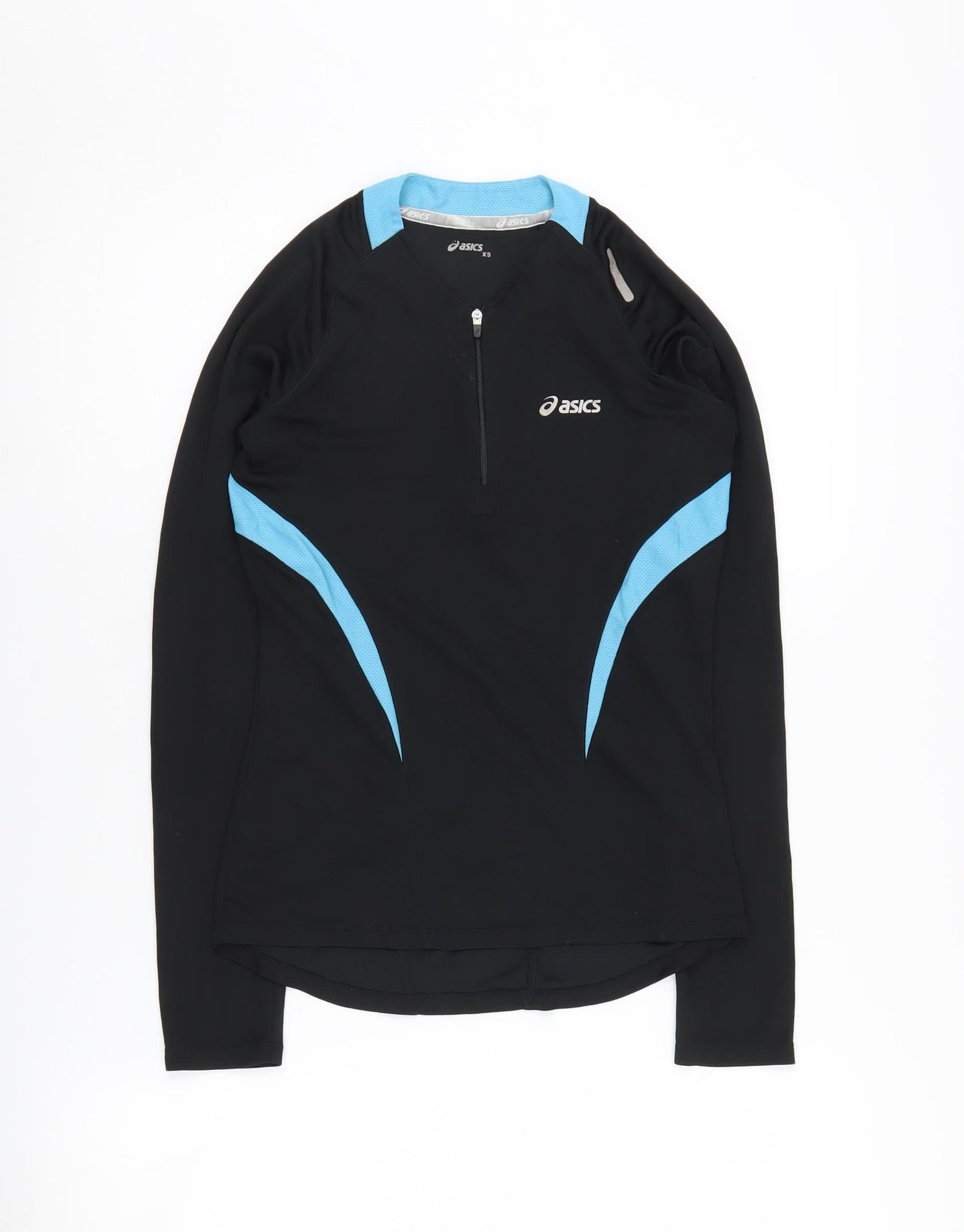 Asics Women's XS Black Long Sleeve 1/4 Zip Top