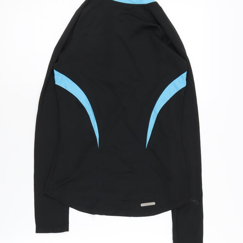 Asics Women's XS Black Long Sleeve 1/4 Zip Top