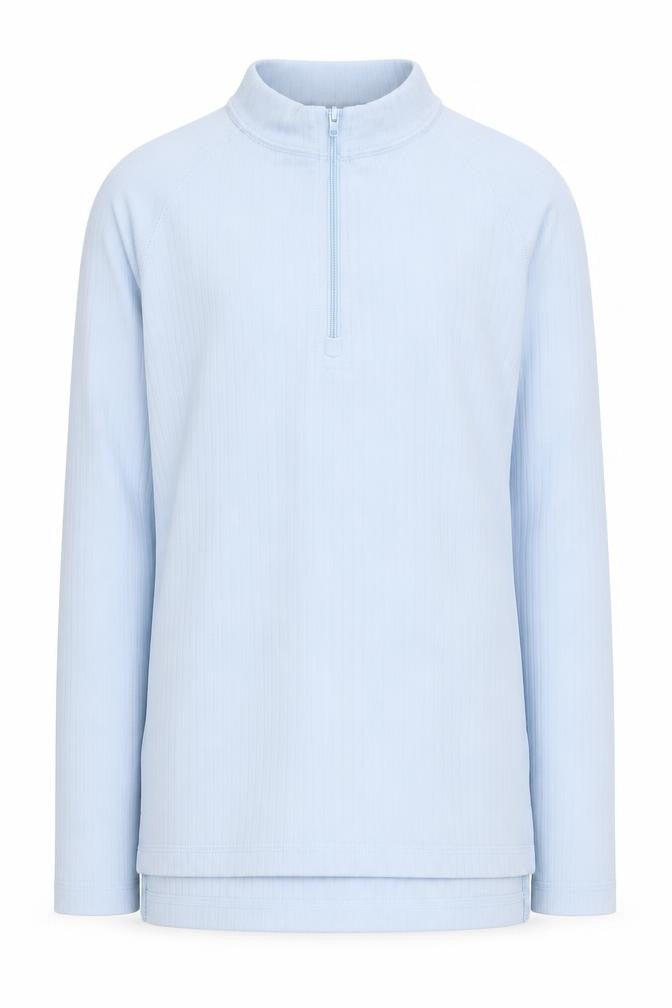 Trespass Girls Blue 1/4 Zip Sweatshirt, 9-10 Years, Activewear