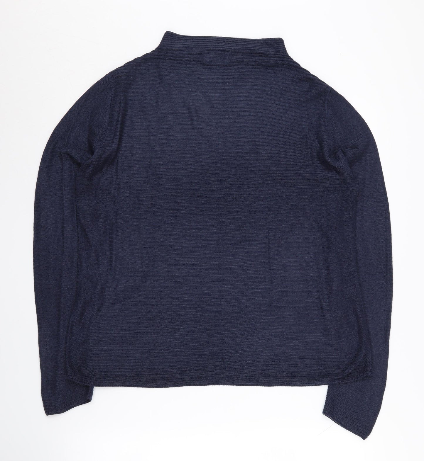 Jacqueline de Yong Women's Blue Mock Neck Jumper, M
