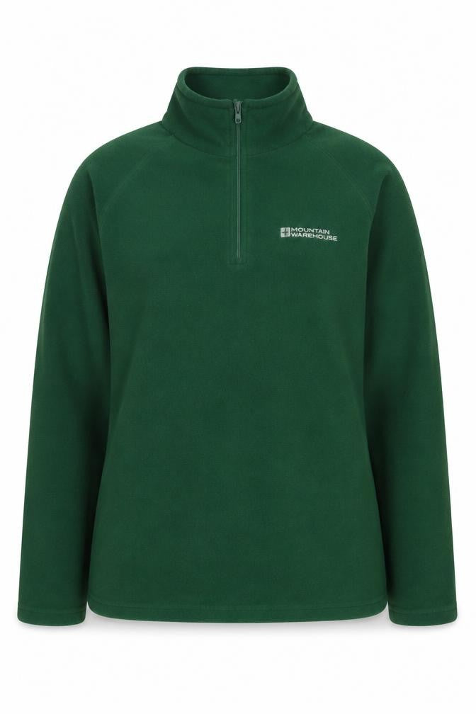 Front view of Mountain Warehouse Women's Green Fleece Sweatshirt, size 12